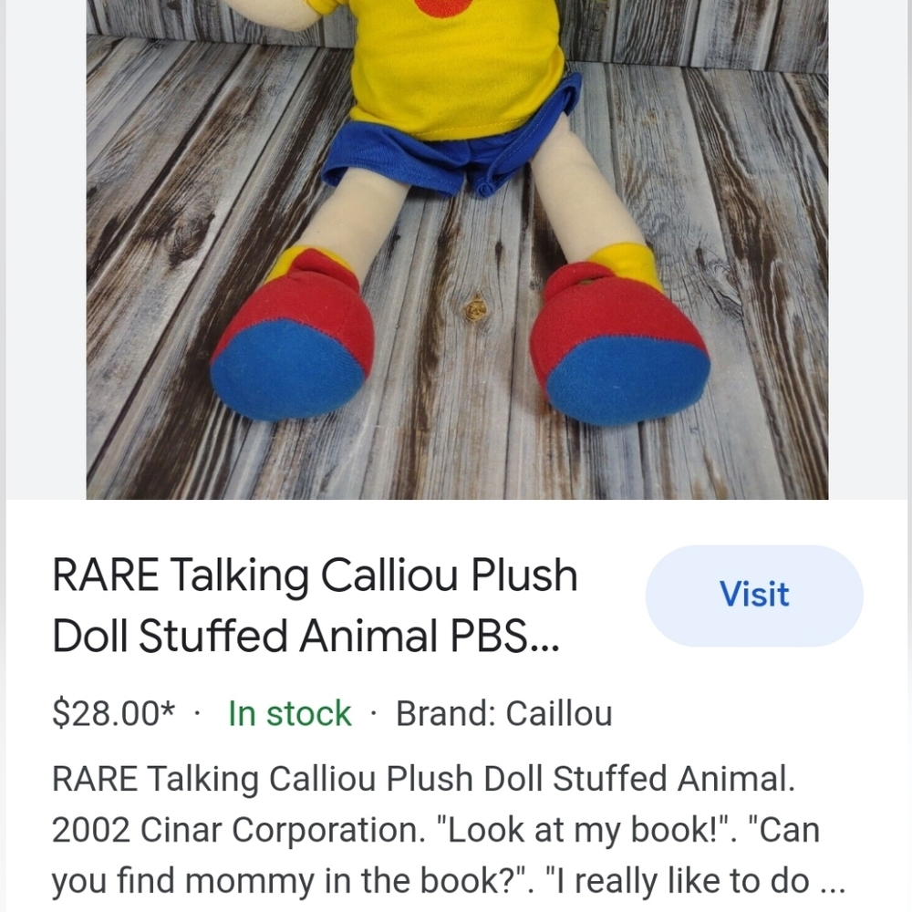Talking calliou - Picture 4 of 4